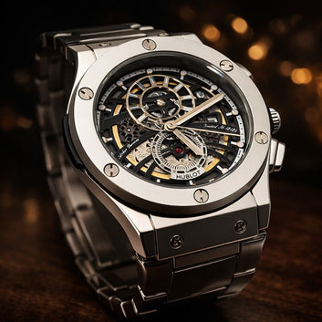 Premium Skeleton Mechanical Watch for Men | Luxury Edition